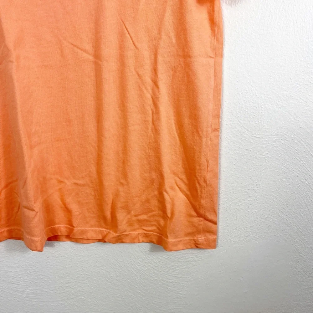 Daydreamer Crewneck Short Sleeve Tee in Peach Orange Sherbert - Picture 3 of 5